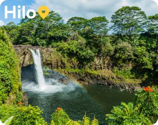Rainbow falls in Hilo Hawaii